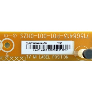 FUENTE DE PODER PARA TV SONY / NUMERO DE PARTE PLTVHY401XACB / 715G8413-P01-001-0H2S / HY401XACB / 1-897-244-11 / PANEL TPT500U1-QVN03.U REV:S7B0E / MODELO KD50X690E / KD-50X690E